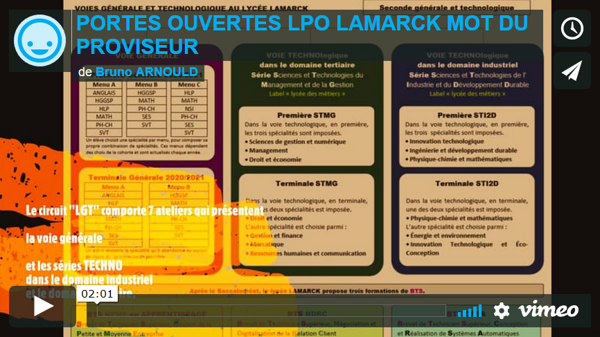 Video-mot-du-proviseur | Lycée Polyvalent Lamarck - Albert